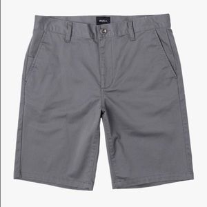 RVCA The Week-End Chino stretch shorts in gray